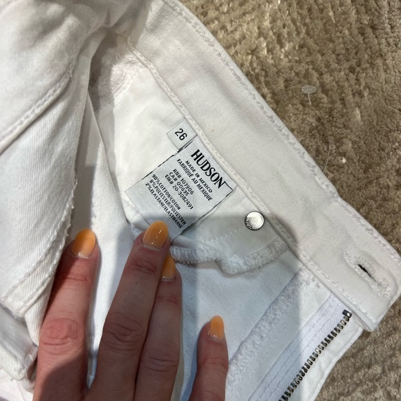 Hudson white skinny jeans size 26 - Picture 6 of 6